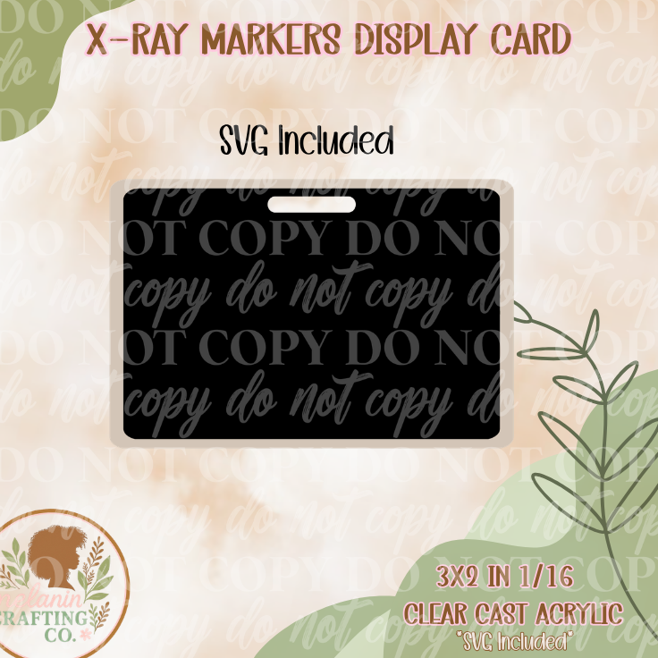X-Ray Markers Acrylic Display Cards