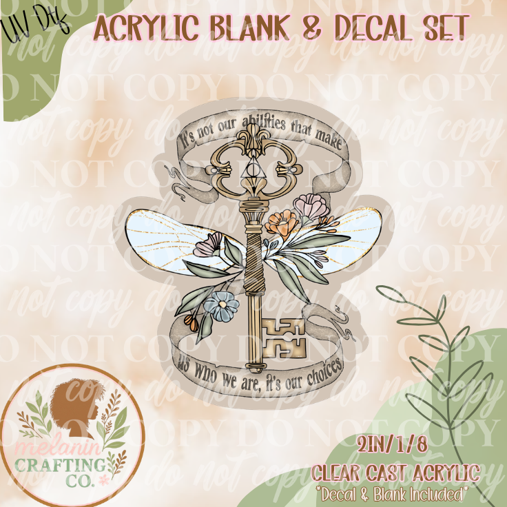 Flying Key UV Dtf Acrylic Blank Set
