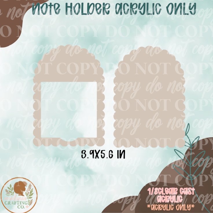 Scallop Note Holder