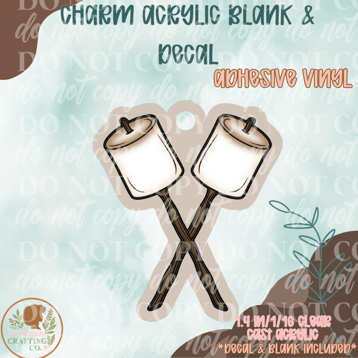 Toasted Marsh Charm & Decal Set
