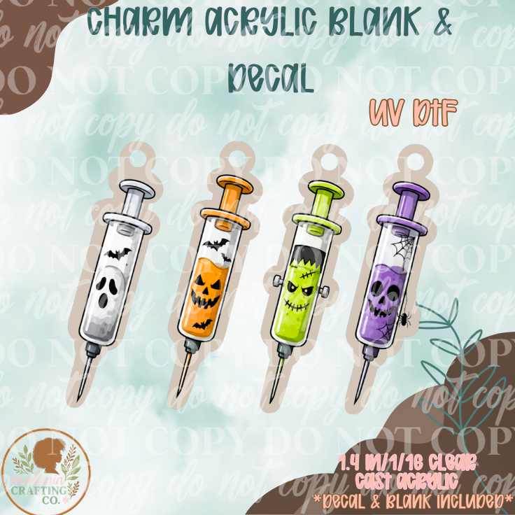 Needle UV DTF Charm & Decal Set