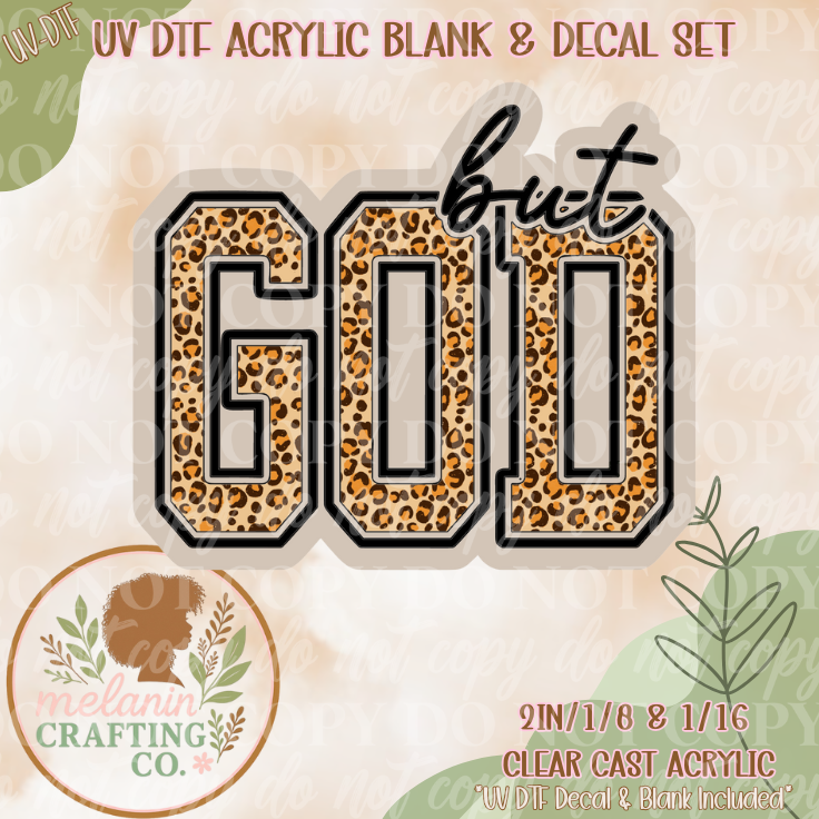 But God UV Dtf Acrylic Blank Set