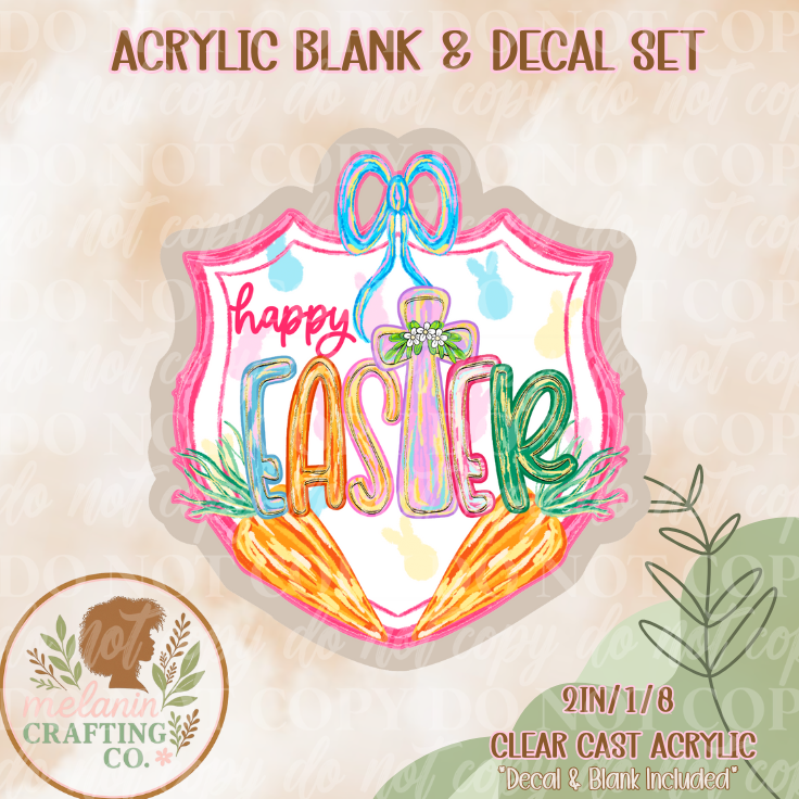 Faith In Bloom Acrylic Blank & Decal Set