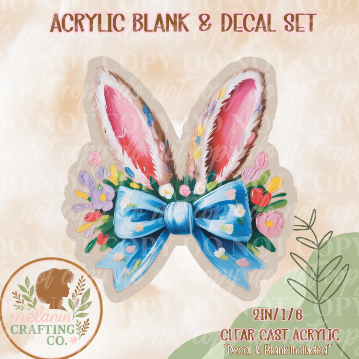 Petal & Ears UV DTF Acrylic Blank & Decal