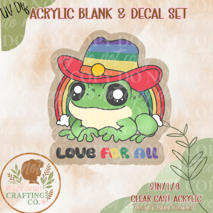 Love For All UV Dtf Acrylic Blank Set