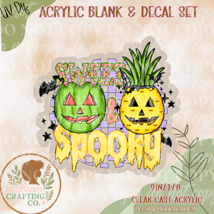Sweet & Spooky Summer UV DTF Acrylic Blank Set