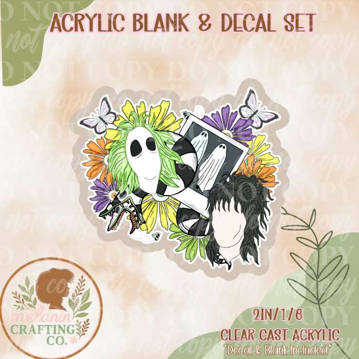 It's Springtime! Acrylic Blank & Decal Set