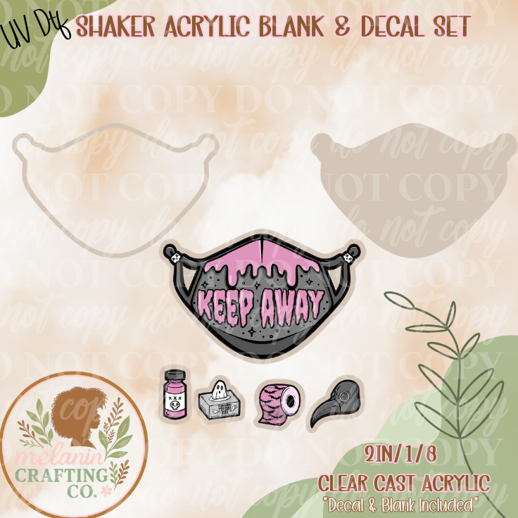 Spooky Pandemic Acrylic Blank & Shaker Set