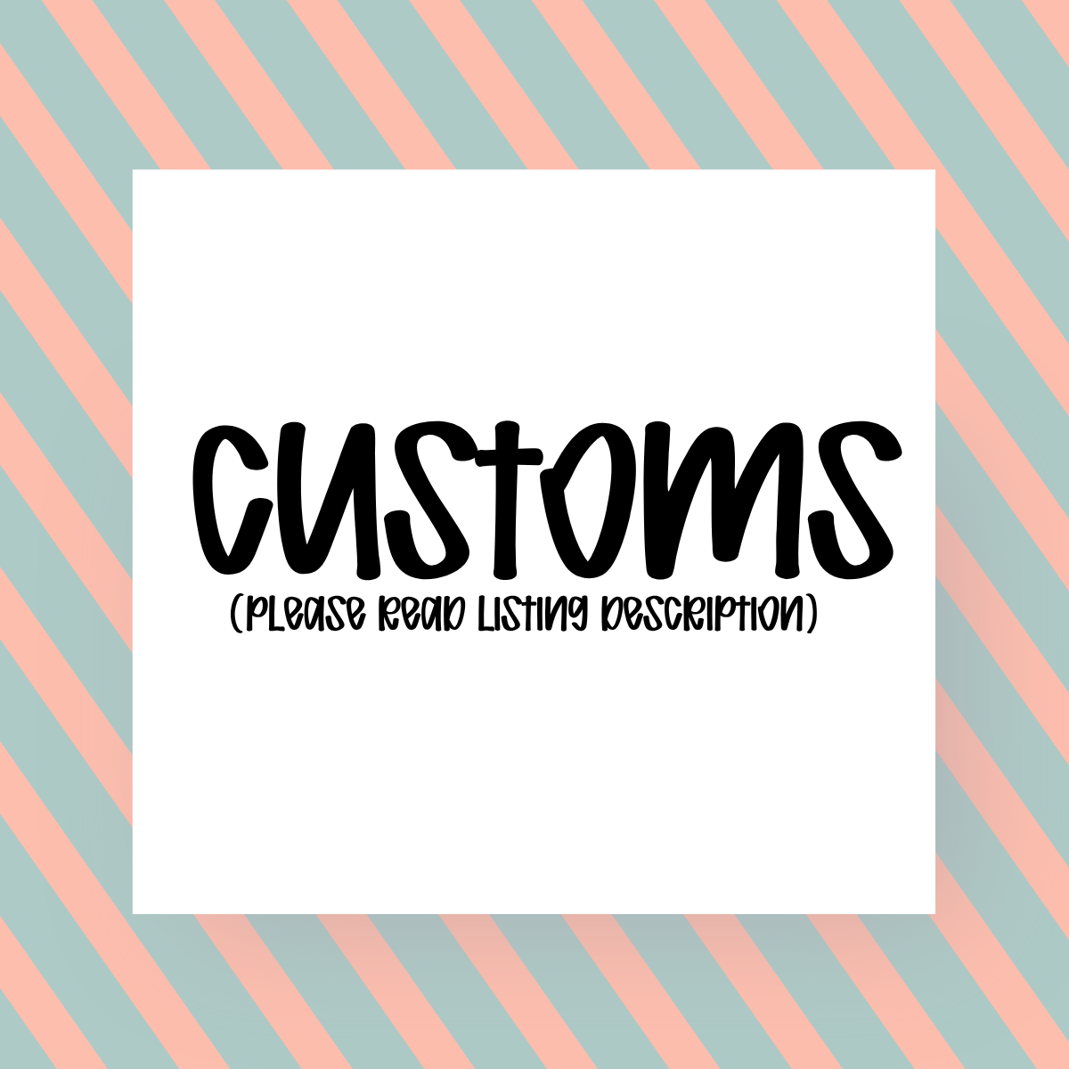 Customs