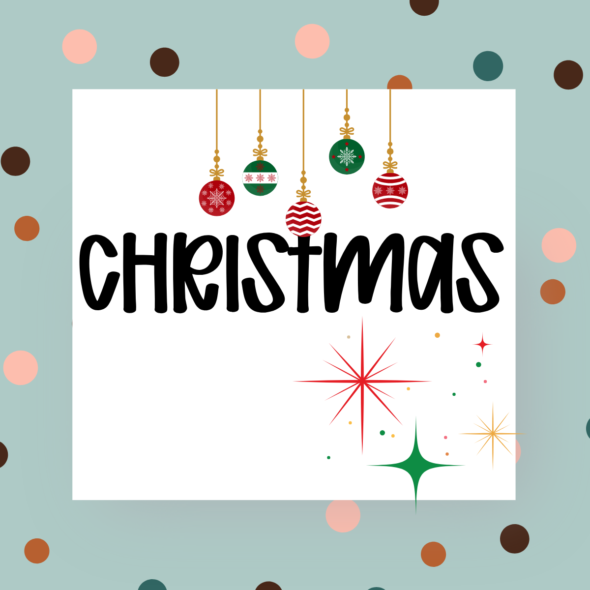 Christmas Acrylic Blanks & Decals