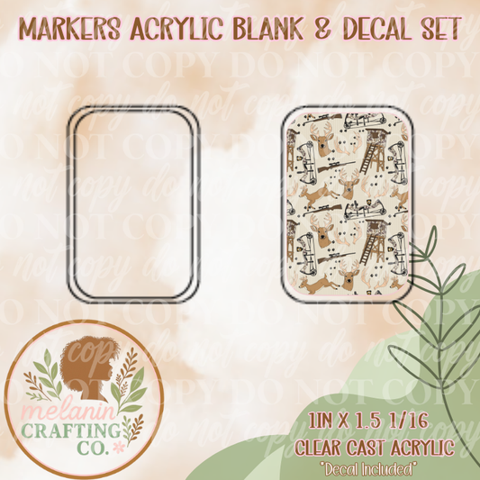 Deer Hunting X-Ray Markers Decal Included)