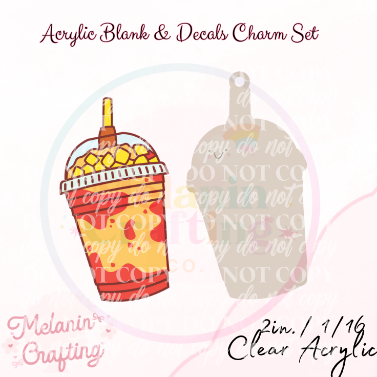 Spicy Drink Charm & Decal Set