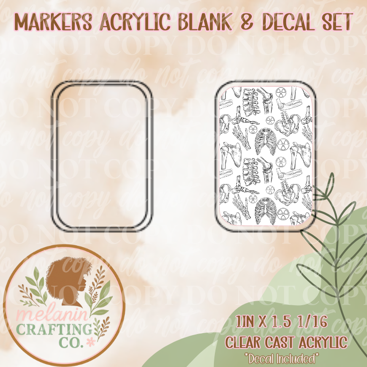 Skeleton X-Ray Markers Decal Included)