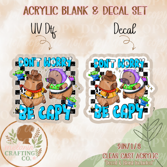 Be Cappy Acrylic Blank & Decal