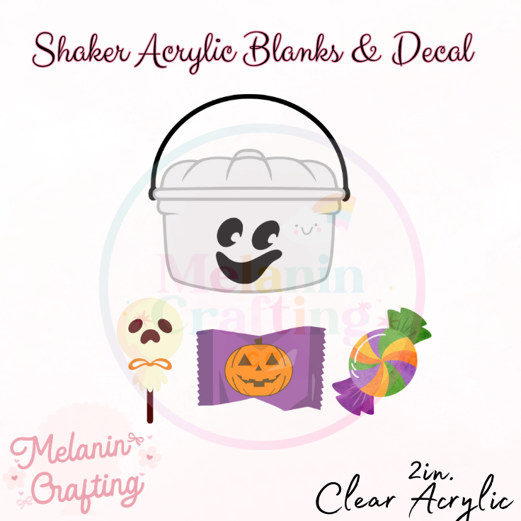 White Halloween Candy Shaker Set