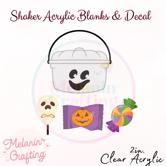 White Halloween Candy Shaker Set