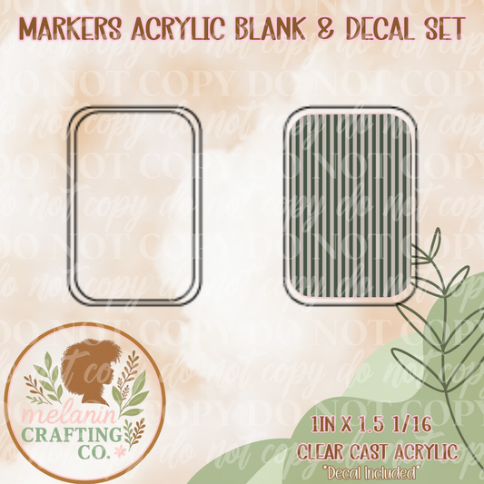 Sage Stripes X-Ray Markers Decal Included)