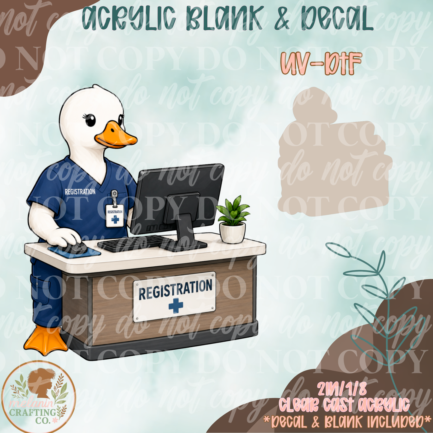 Registration Goose UV DTF Acrylic Blank Set