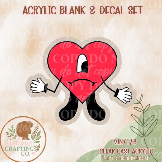Bad Mood Acrylic Blank & Decal Set