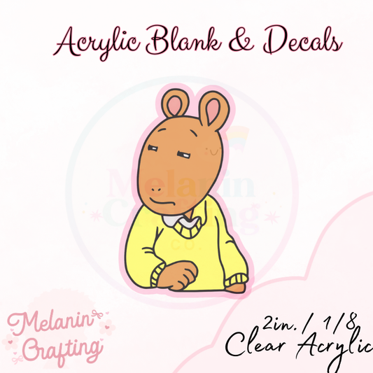 Arthur Sideeye Acrylic Blank & Decal Set