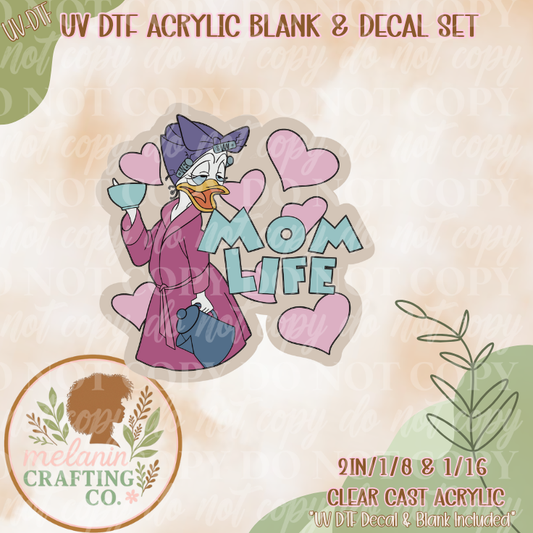 Mom Life UV Dtf Acrylic Blank Set