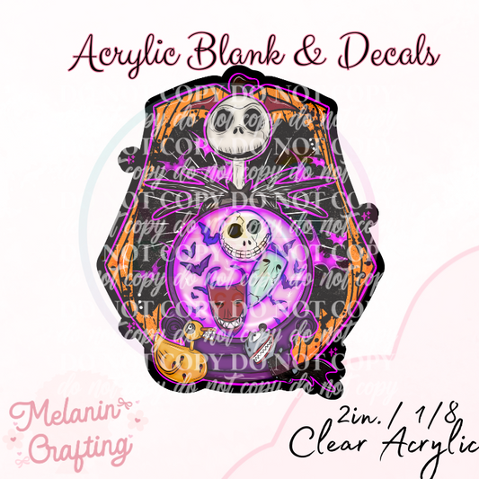Pumpkin King Acrylic Blank & Decal Set