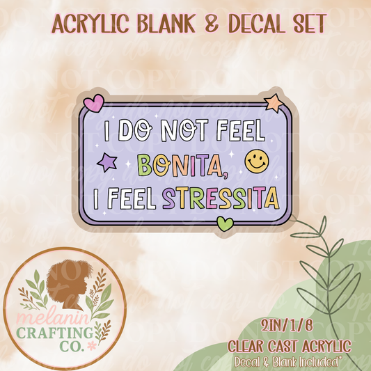 StressitaAcrylic Blank & Decal Set