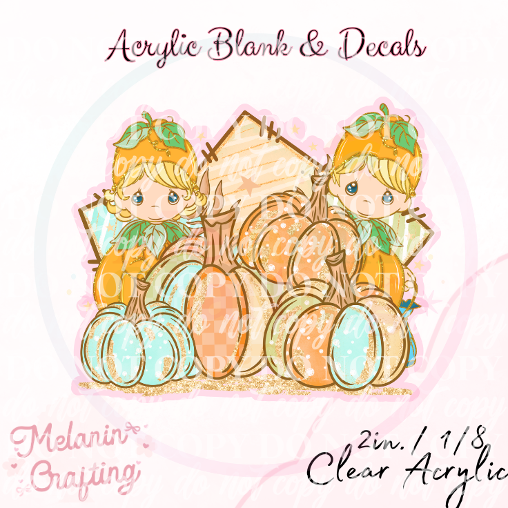 Precious Pumpkin Patch Acrylic Blank & Decal Set