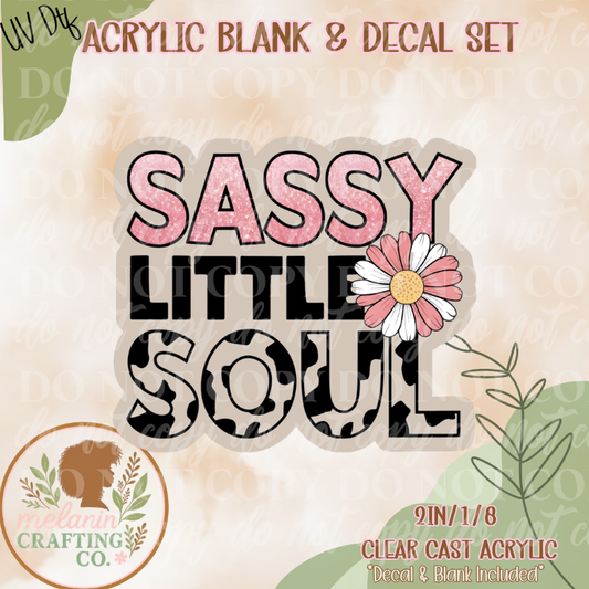 Sassy Little Soul UV Dtf Acrylic Blank Set