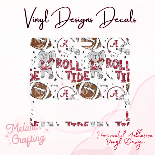 Roll Tide Horizontal Vinyl Decal