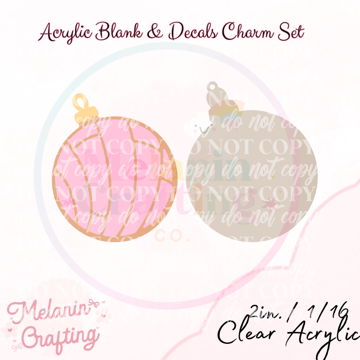 Concha Ornament Charm & Decal Set