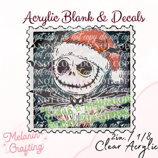 Stamp Pumpkin King Acrylic Blank & Decal Set