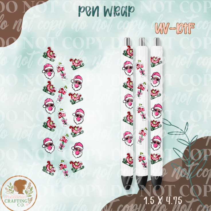Santa Baby UV DTF Pen Wrap