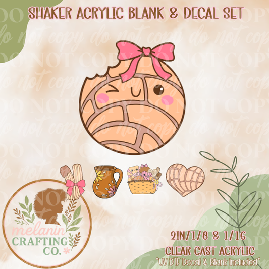 Concha Acrylic Blank & Shaker Set