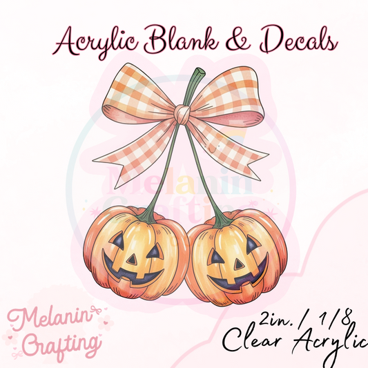 Spooky Cherries Acrylic Blank & Decal Set