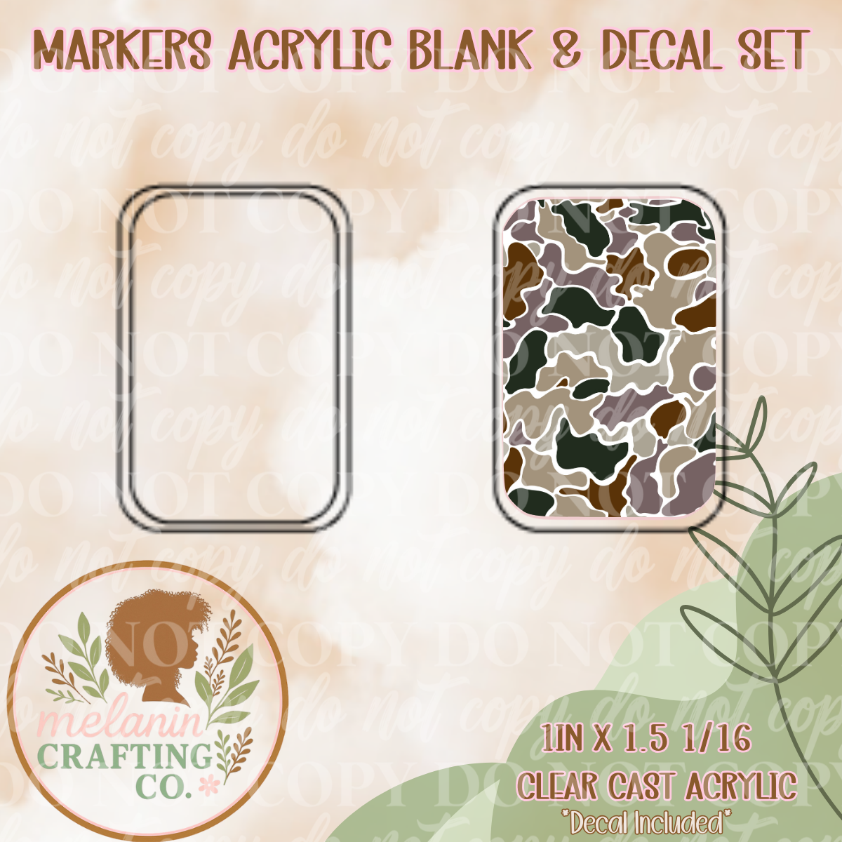 Camo Soldier X-Ray Markers Decal Included)