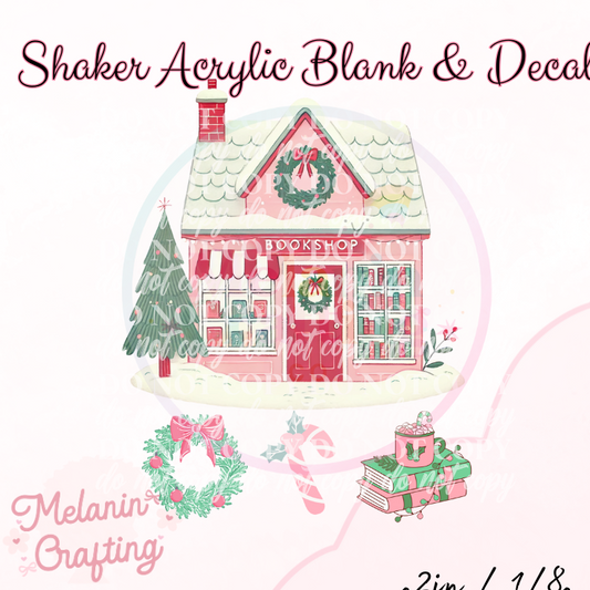 Bookish Xmas Bookshop Shaker Set