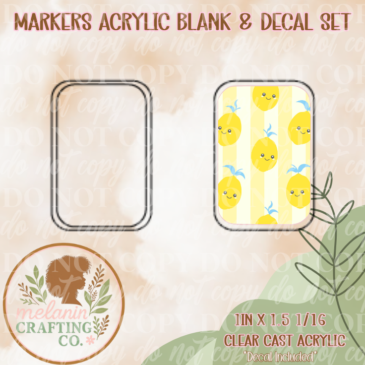 Lemonade Stripes X-Ray Markers Decal Included)