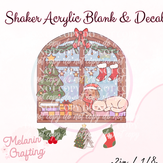 Bookish Xmas Window Shaker Set
