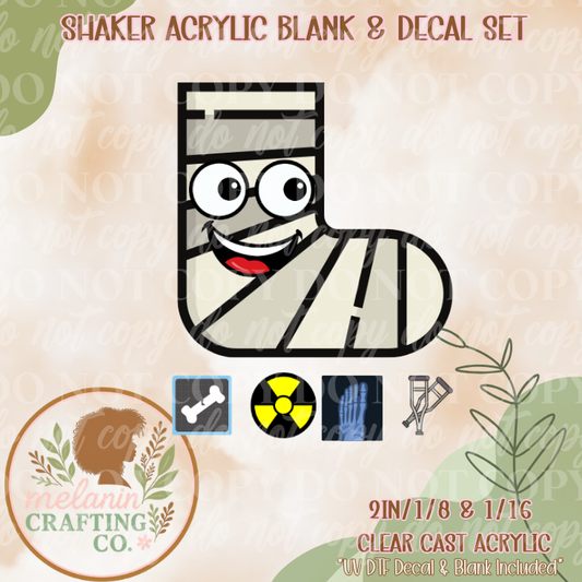 Ortho Boot Acrylic Blank & Shaker Set