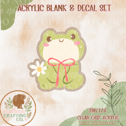 Froggy Acrylic Blank & Decal Set