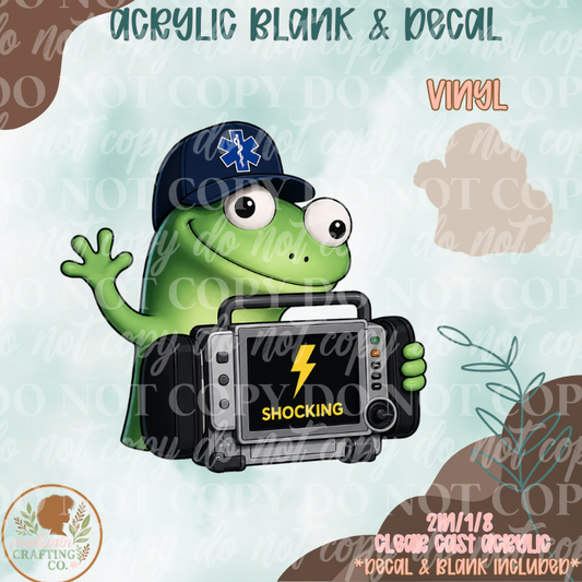 Shocking Lizard Acrylic Blank & Decal Set
