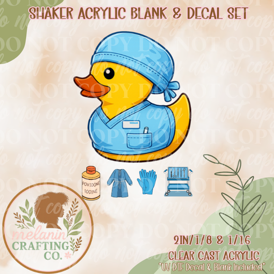 OR Duck Acrylic Blank & Shaker Set