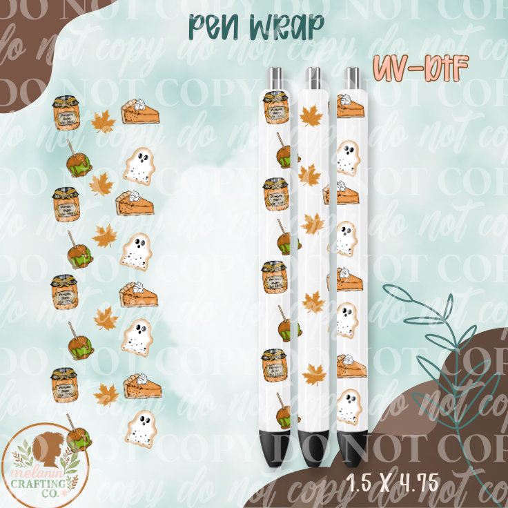 Pumpkin Butter UV Dtf Pen Wrap