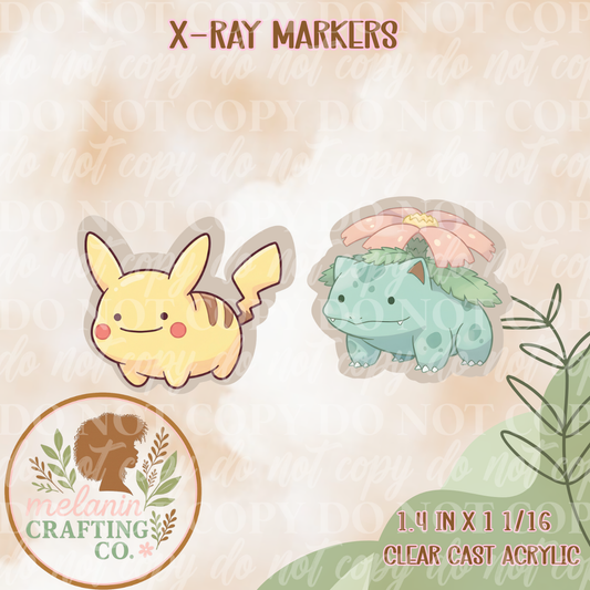 PK & Venusaur Markers (Decal Included)