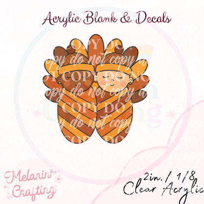 Holiday NICU Babies Acrylic Blank & Decal Set