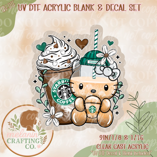 HK Coffee UV DTF Acrylic Blank Set