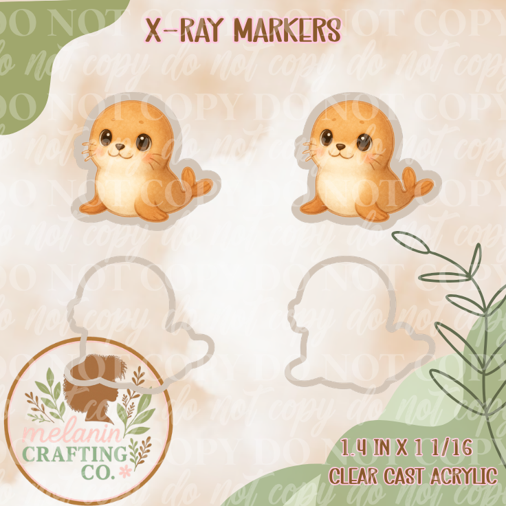 Baby Seal X-Ray Markers (Decal Included)
