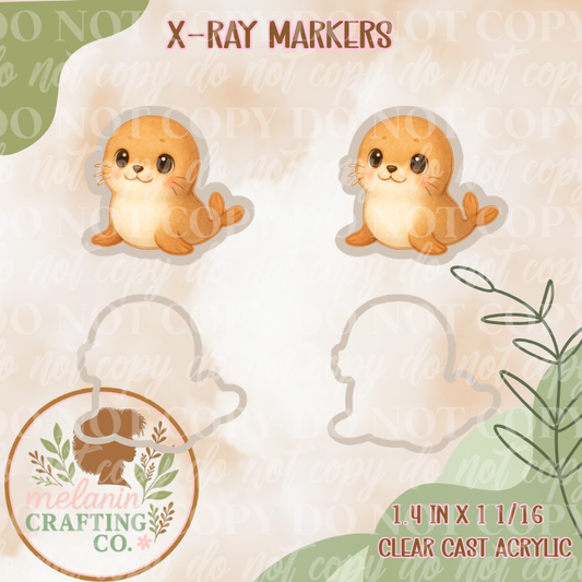 Baby Seal X-Ray Markers (Decal Included)