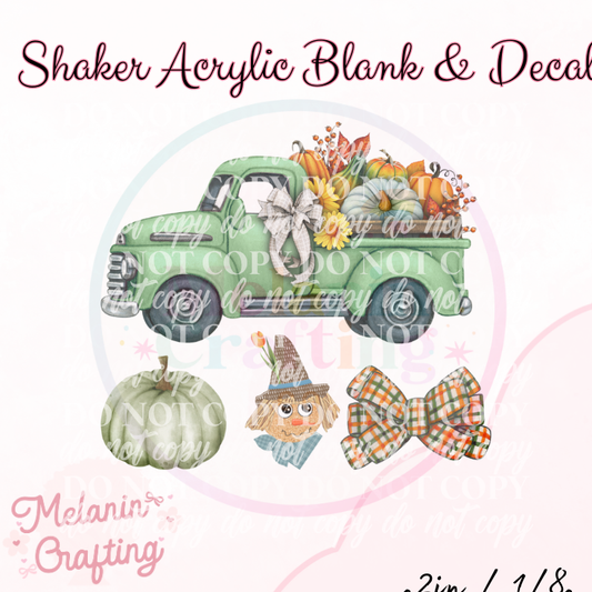 Autumn Truck Shaker Set